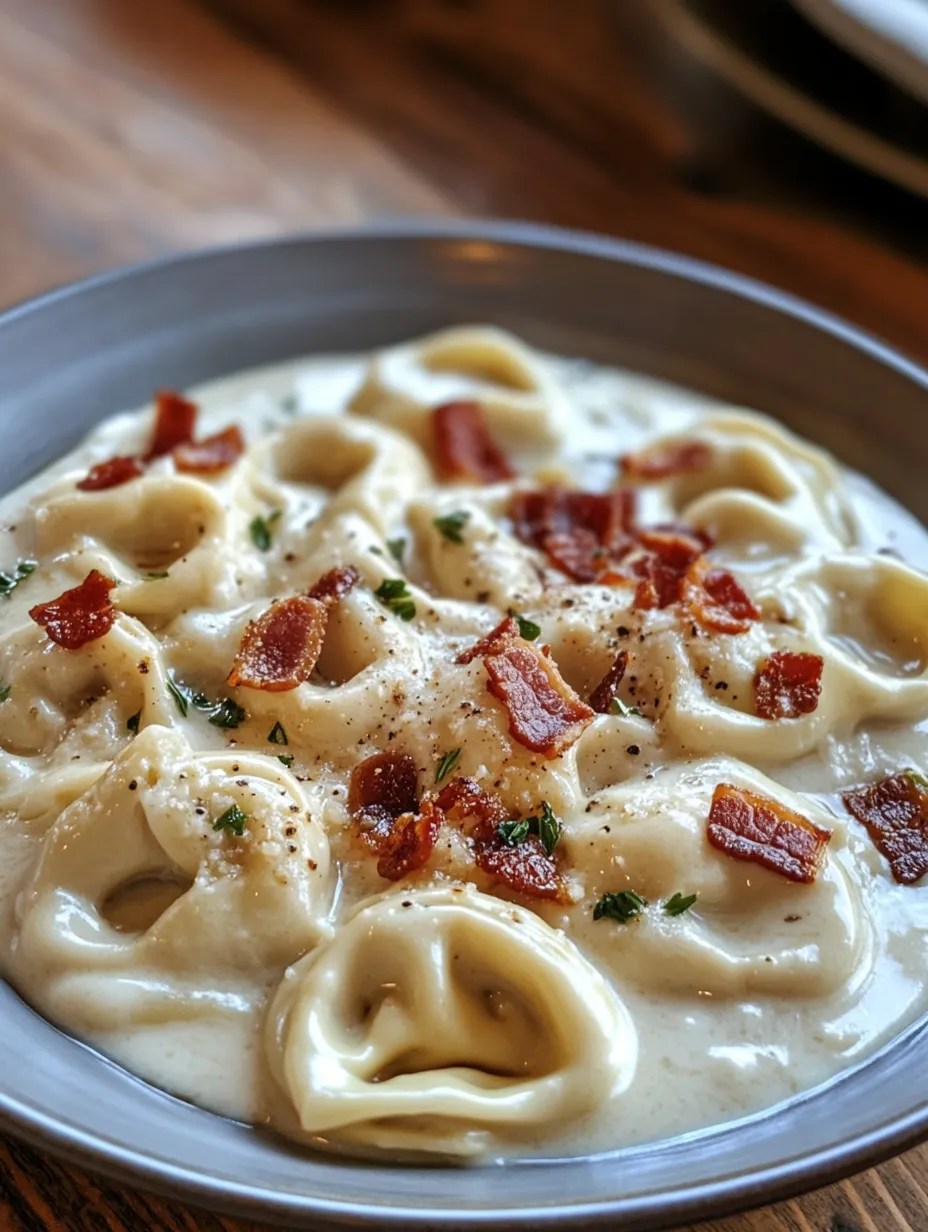 Easy Creamy Bacon Tortellini: Your Weeknight Italian Delight